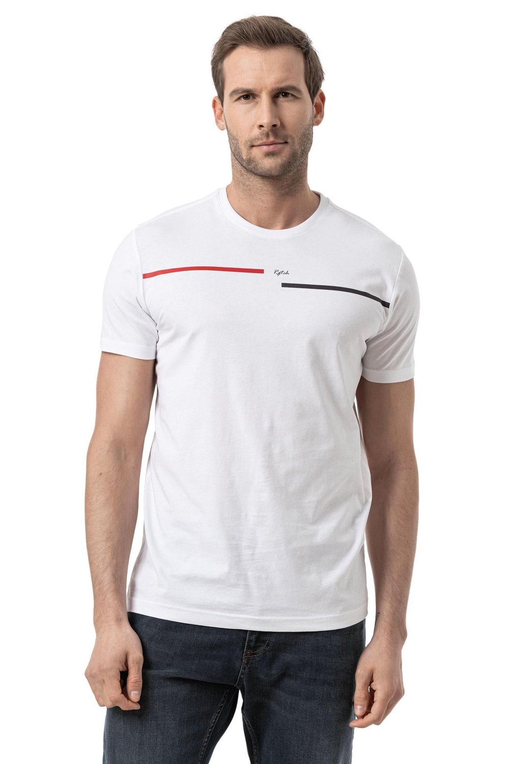 Cotton Printed Jersey - Crew Neck