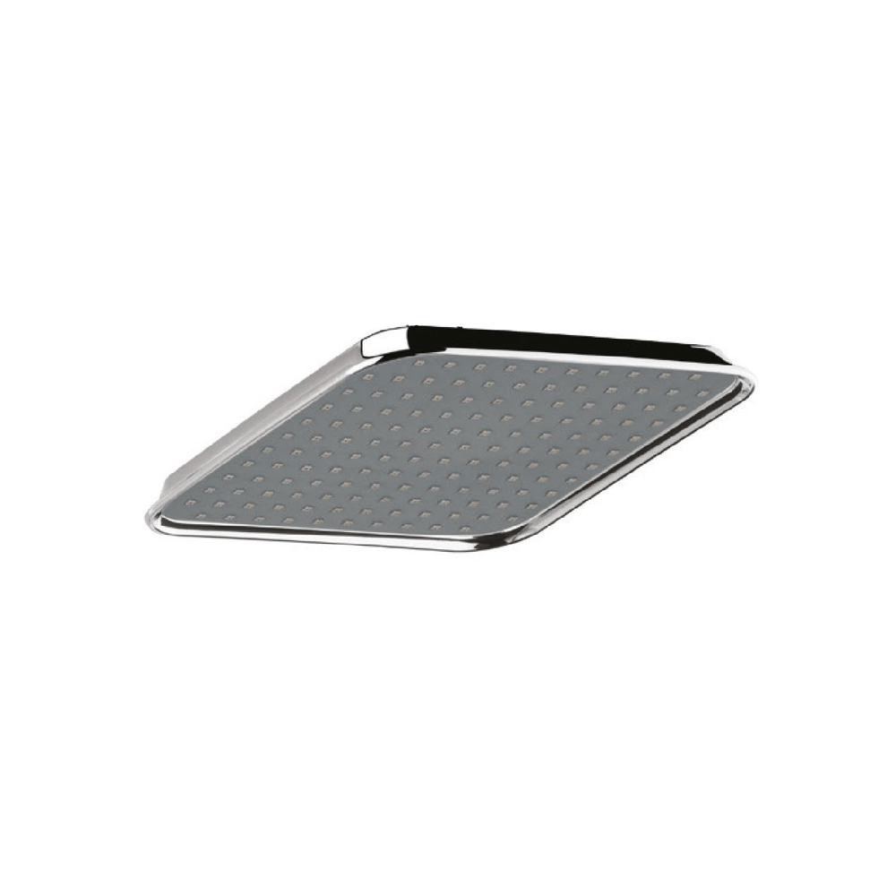 ABS KROM KAPLI KARE TEPE DUŞU - 200x200 cm - KROM GRİ