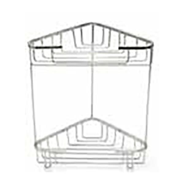 MONO KÖŞELİ ŞAMPUANLIK 2Lİ KROM 22*22CM