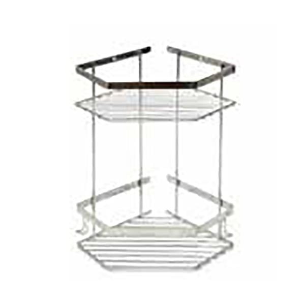 NORM PRİZMA ŞAMPUANLIK 2Lİ KROM 20*20CM