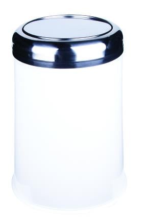 PRATİK KAPAK ÇÖP KOVASI 8LT Ø21*32CM BEYAZ