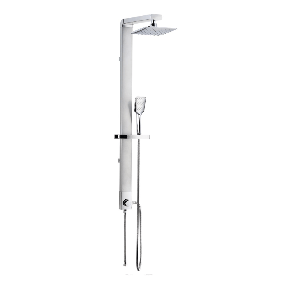 REGARD RAİN DUŞ SİSTEMİ 200X200 MM KARE TEPE DUŞU GRİ-KROM