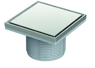 SİFON ÜST GÖVDE PREMIUM Ø100 15*15CM PAS.IZGARA