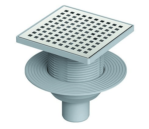 SİFON YALITIM Ø50 15*15CM PAS.IZGARA ALT