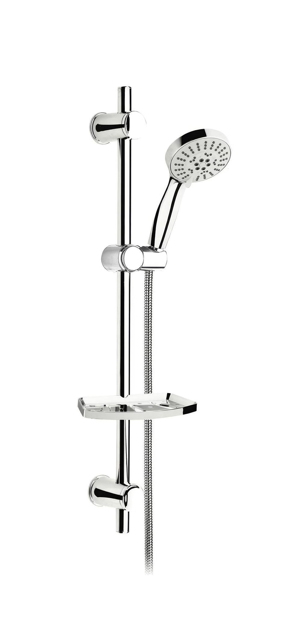 SÜRGÜLÜ DUŞ SETİ + Ø22MM KROM KAPLI + 5 FONKSİYONLU