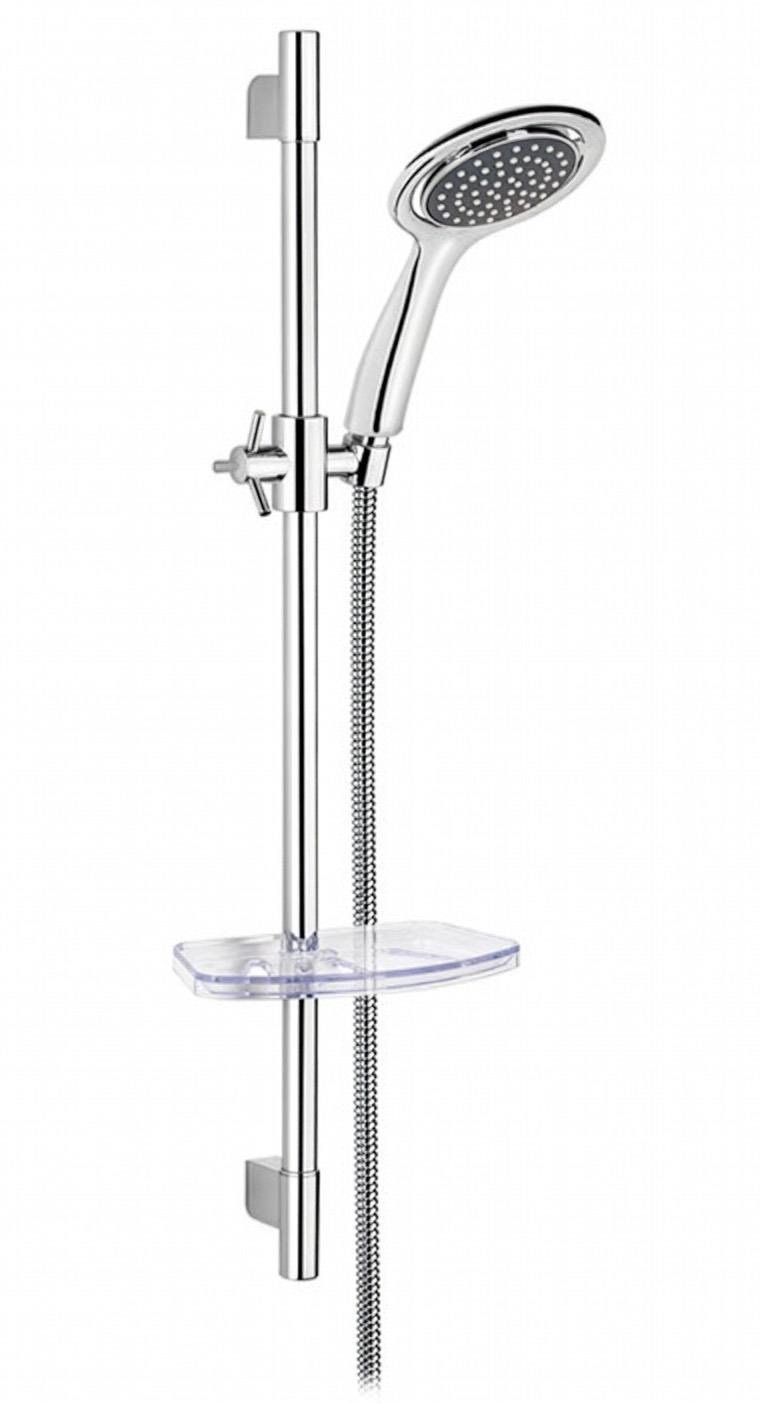 SÜRGÜLÜ DUŞ SETİ + Ø22MM PARLAK POLİSH + ELDUŞU