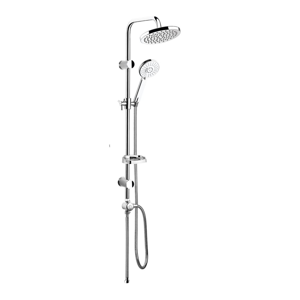 TOWER DUŞ SİSTEMİ Ø200MM YUVARLAK TEPE DUŞU+3 FONKSİYONLU EL DUŞU