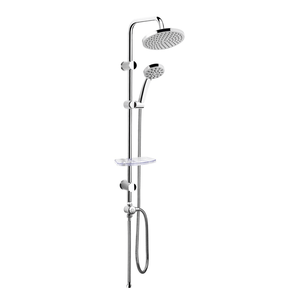 TOWER DUŞ SİSTEMİ Ø200MM YUVARLAK TEPE DUŞU+5 FONKSİYONLU EL DUŞU