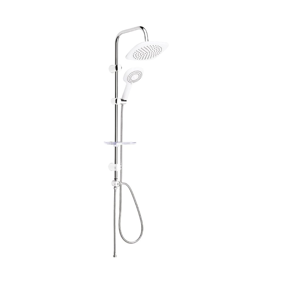 TOWER DUŞ SİSTEMİ 200X200MM KARE TEPE DUŞU+3 FONKSİYONLU EL DUŞU