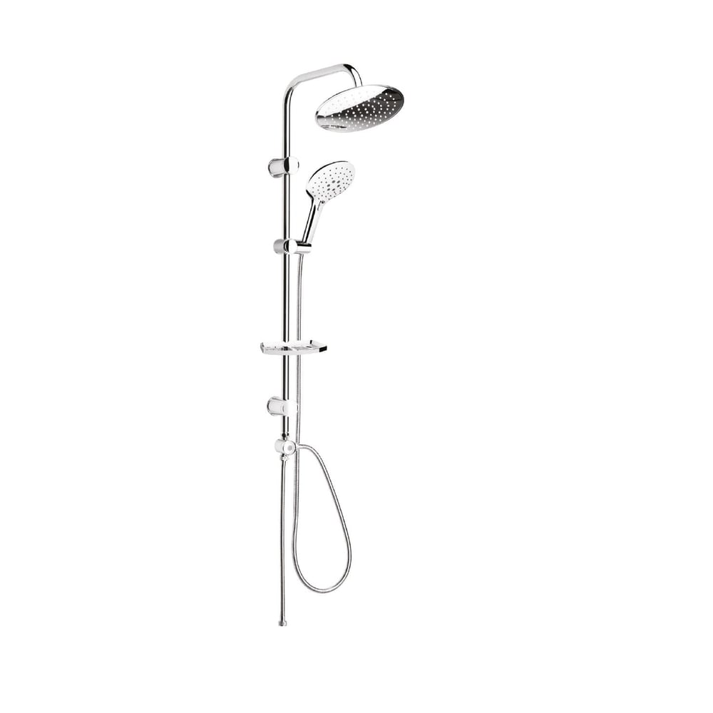 TOWER DUŞ SİSTEMİ Ø220MM YUVARLAK TEPE DUŞU+3 FONKSİYONLU EL DUŞU