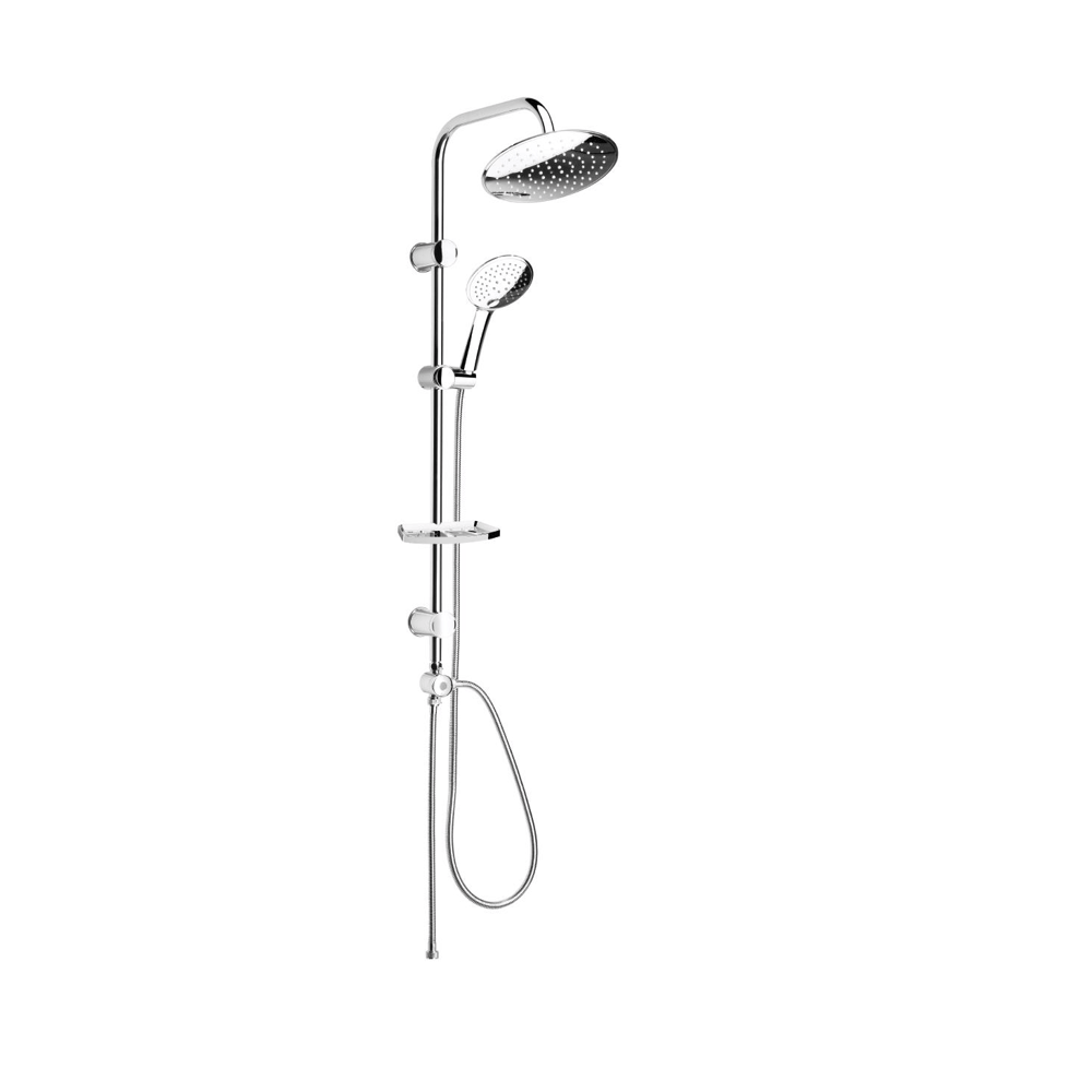 TOWER DUŞ SİSTEMİ Ø220MM YUVARLAK TEPE DUŞU+3 FONKSİYONLU EL DUŞU