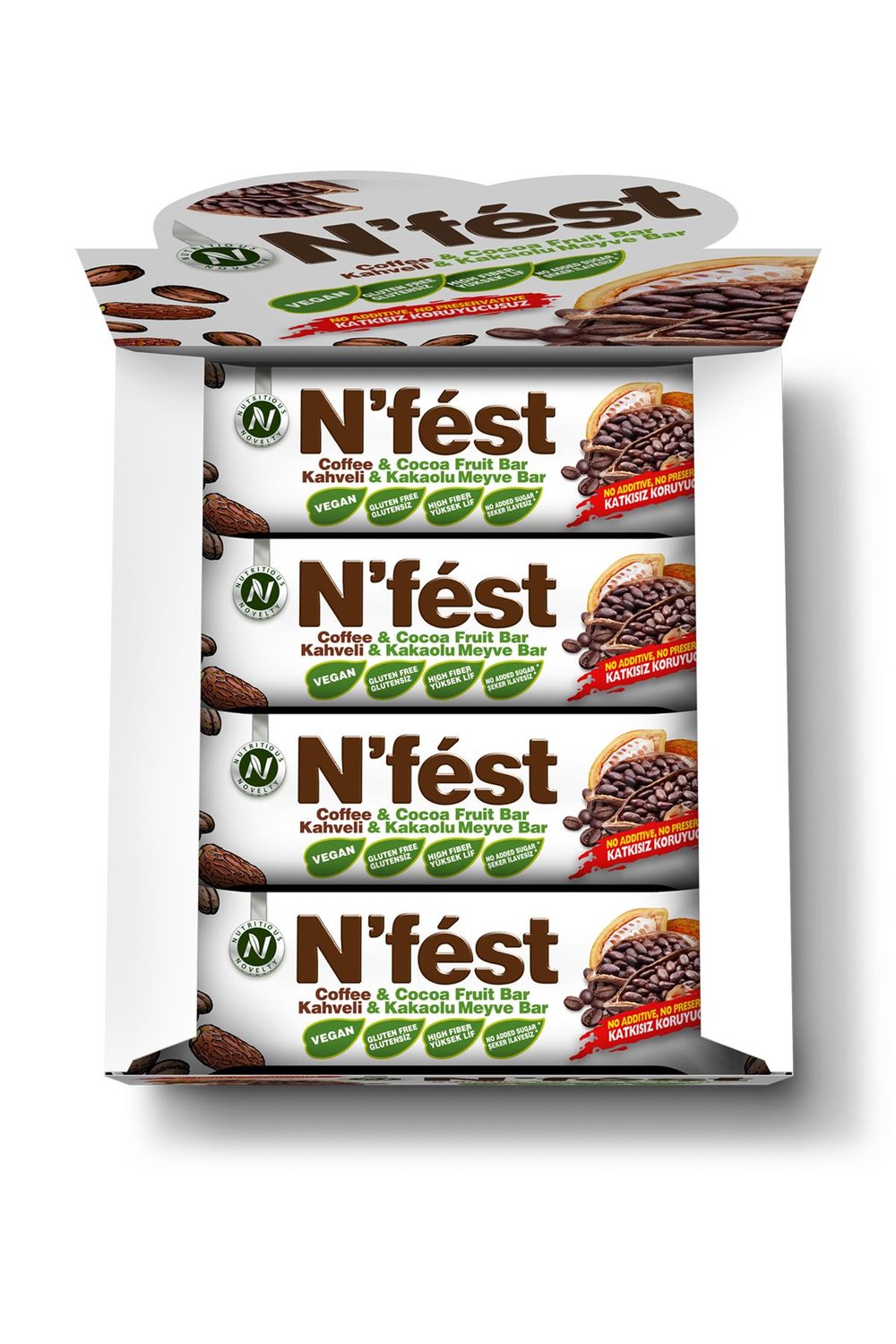Meyve Bar Kahveli Kakaolu 40g x 12 Adet