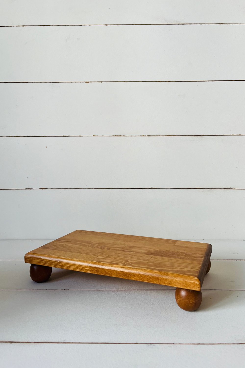 Outlet Risus Top Ayaklı 17x30 Cm Ahşap Dikdörtgen Pasta Sunum Servis Tabağı