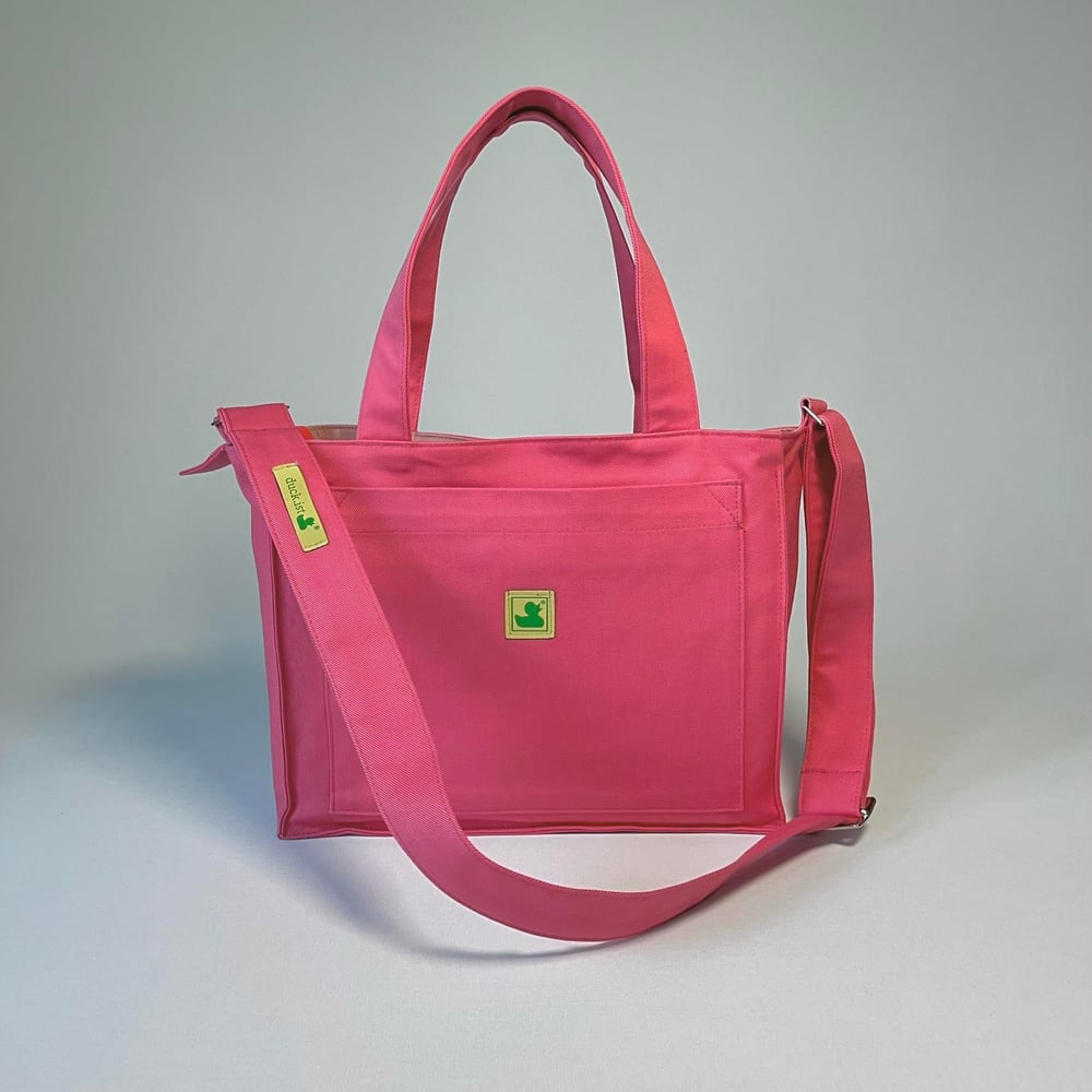 Pink Gabardin Midi duck.ist