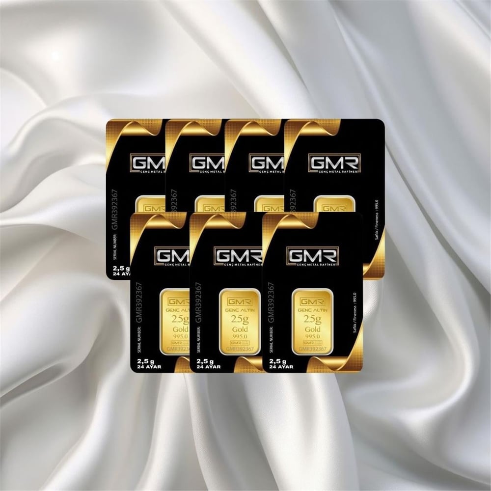 7 Adet 2.5 Gr 24 Ayar Gmr Gram Altın