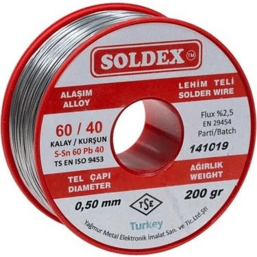 60-40 LEHİM TELİ 200 GR 0.50 MM