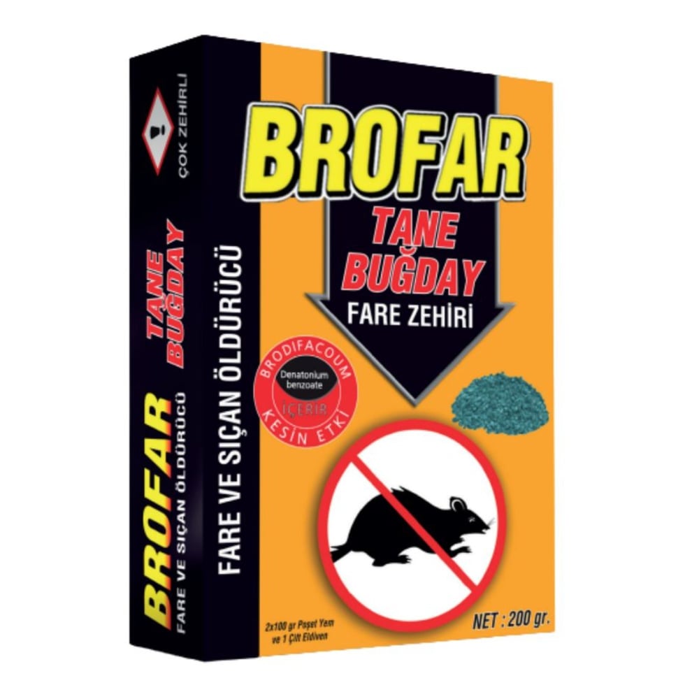 ASYEM BROFAR BUĞDAY FARE ZEHİRİ 200 GR KOD:111