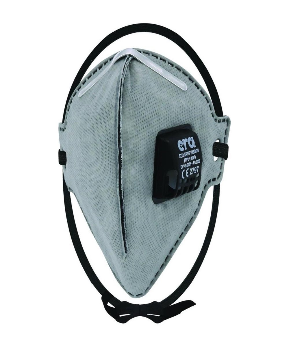 ERA 5210 FFP2 Ventilli Toz Maskesi(Aktif Karbonlu Katlanır)