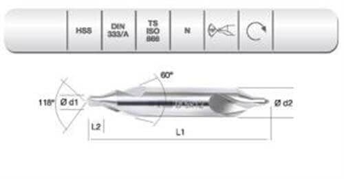 EVAR  HSS DIN 333/A R   PUNTA MATKABI  3.15 MM