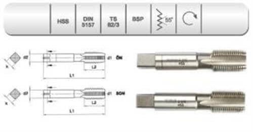 EVAR  HSS DIN 5157 2 Lİ EL KILAVUZU G 1