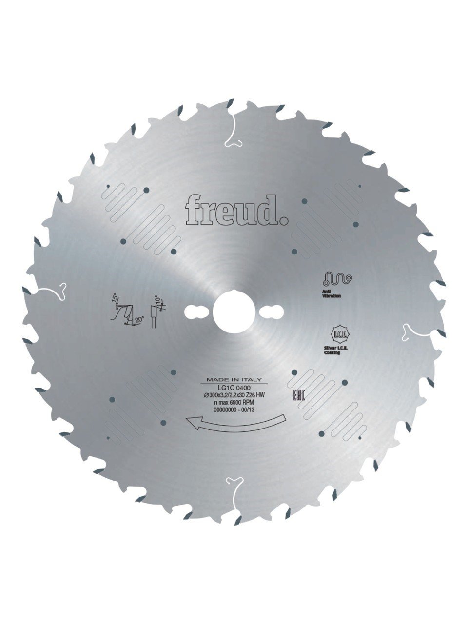 Freud LG1C0100 250x3,2x2,2x30 mm 22 Diş Boşaltmalı Ahşap Kesim Daire Testere Bıçağı