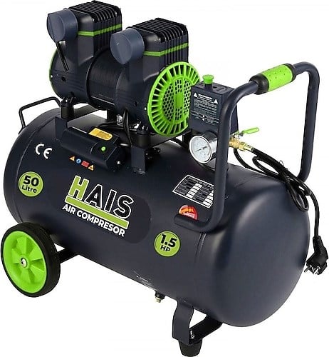 Hais 50 lt 1.5 Hp Sessiz Yağsız Hava Kompresörü