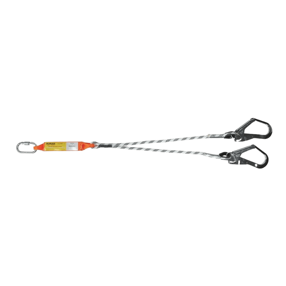 KARAM ÇİFT KOLLU STATİK HALATLI LANYARD KA341