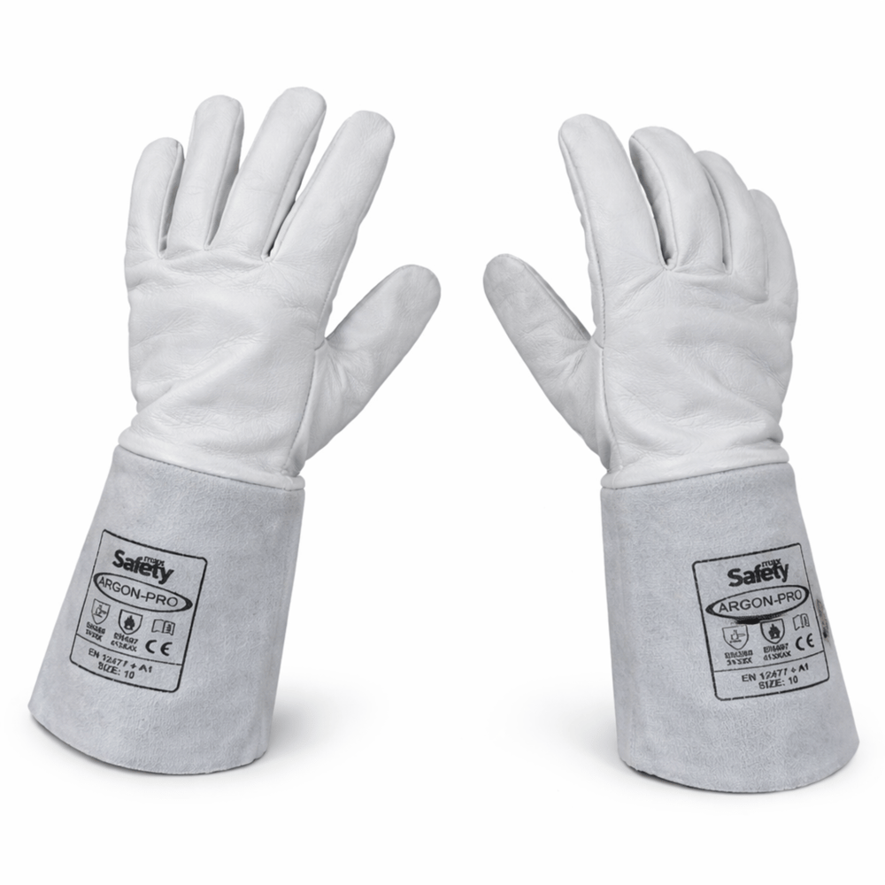 MAX SAFETY ARGON ELDİVEN BEYAZ NO:10