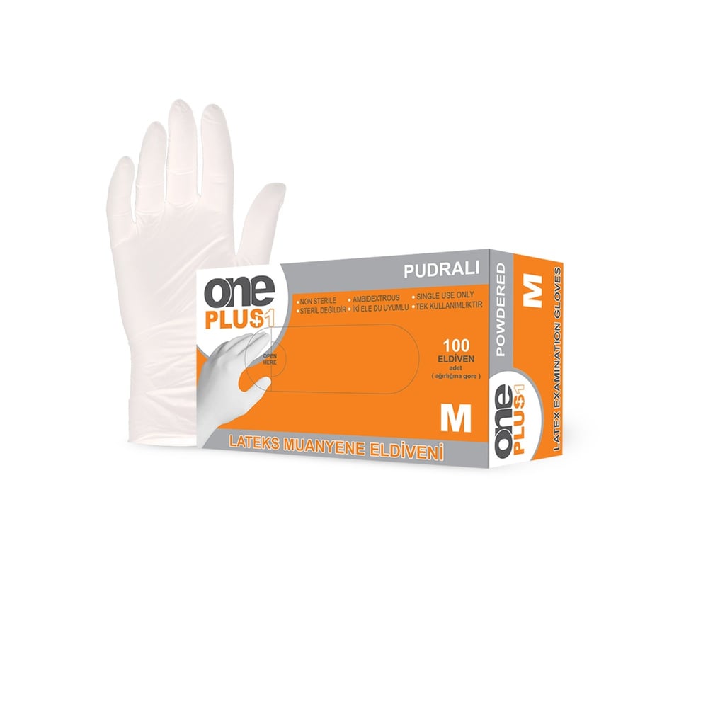 ONE PLUS PUDRALI LATEX MUAYENE ELDİVENİ M