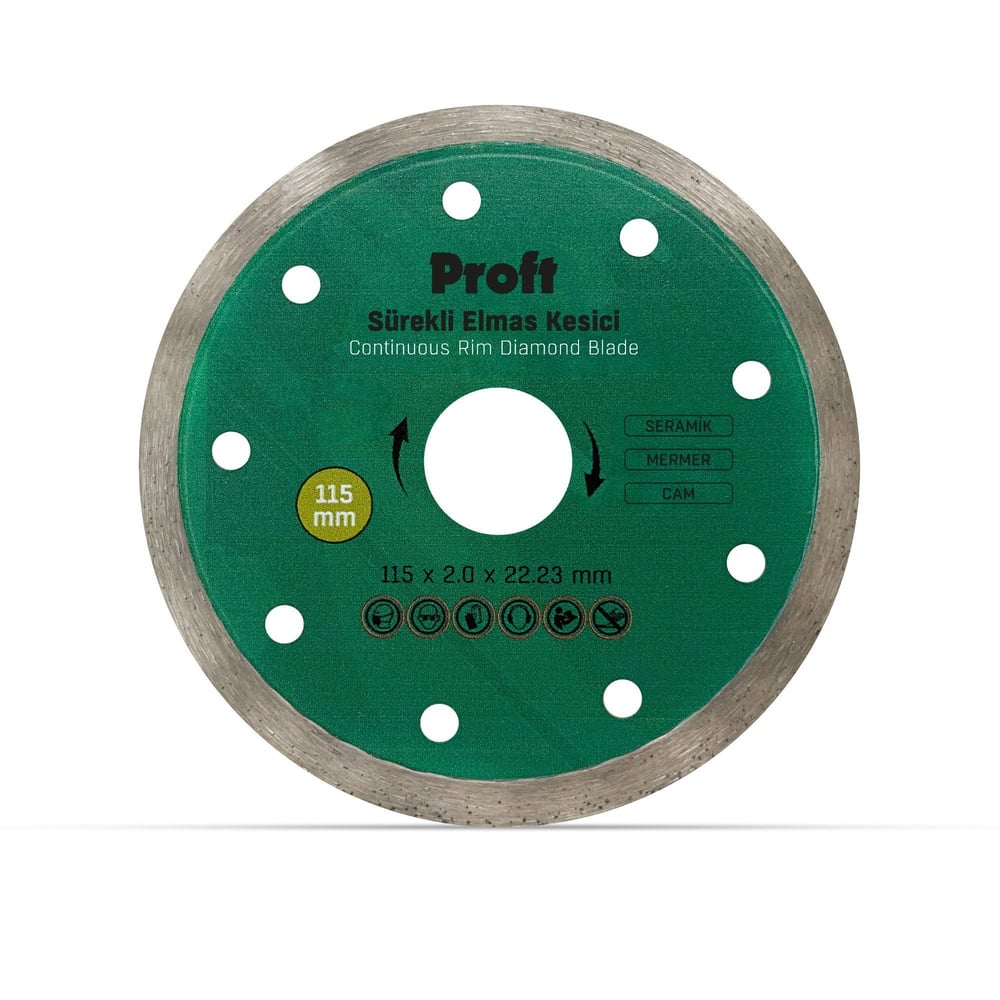 PROFT SÜREKLİ ELMAS KESİCİ 115x2.0x22 (PSU115)