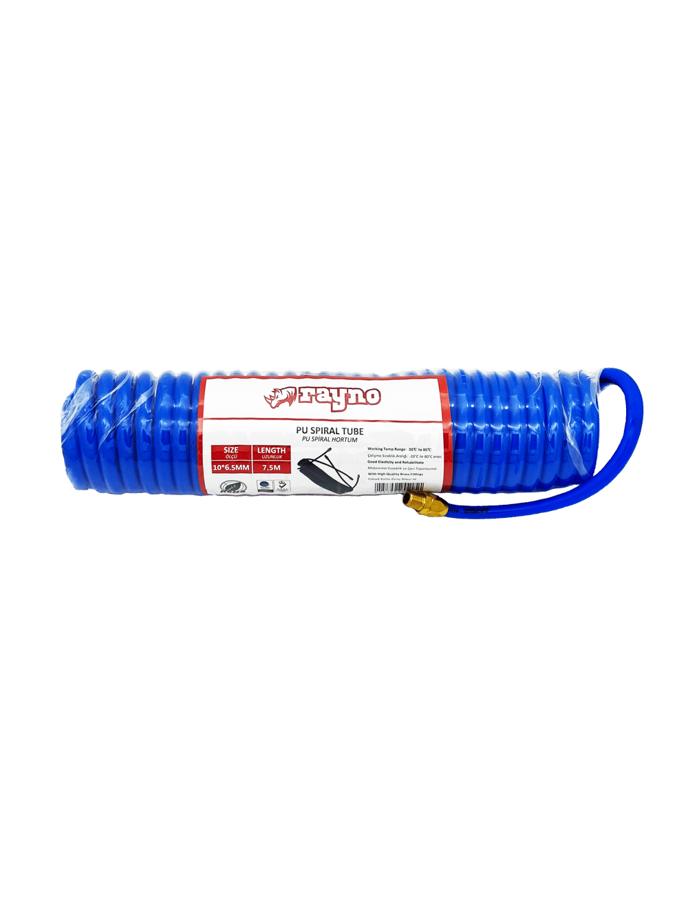 RAYNO SPİRAL HORTUM  8*5mm 7.5 m MAVİ