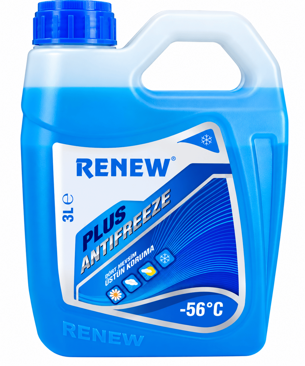 RENEW Plus Antifreeze 3 Litre –56°C Mavi Antifriz