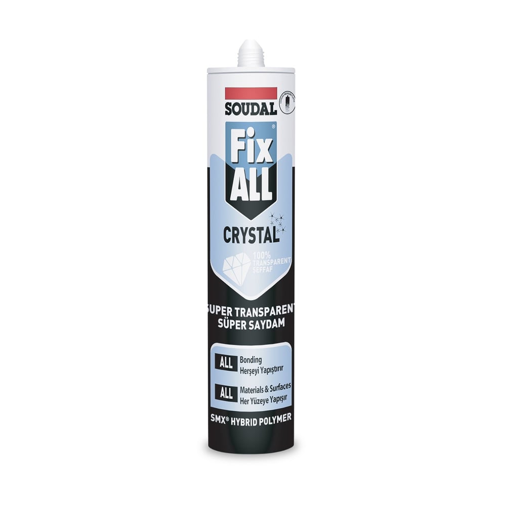 SOUDAL FİX ALL CRYSTAL ŞEFFAF 290 ML (122530)