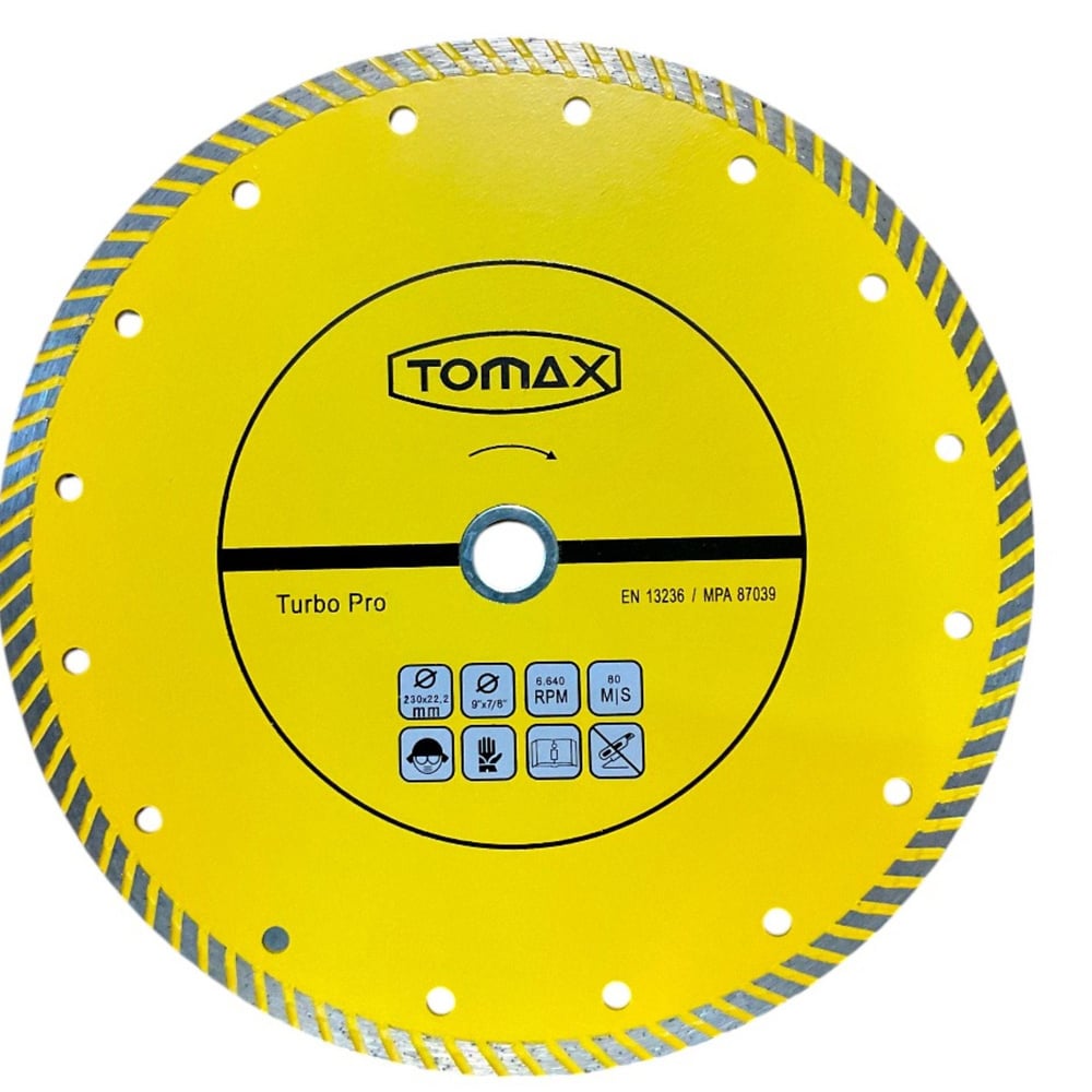 TOMAX TURBO ELMAS KESİCİ 230x2.4x22