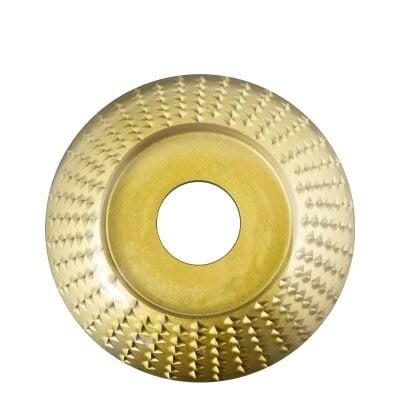 TROY 25077 Avuç Taşlama için Ahşap Aşındırıcı Törpü Diski, Yarı Küre, 125mm