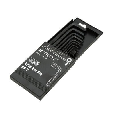 TROY 26220 Allen Anahtar Seti (Düz, 9 Parça)