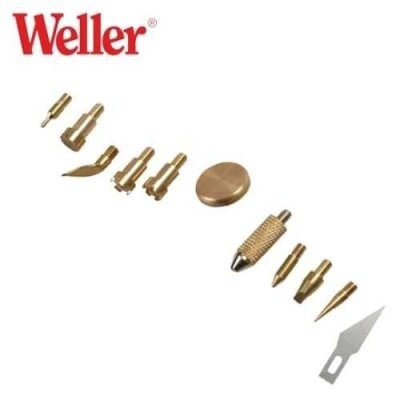 WELLER WBTK 12 EU Ahşap Yakma Uç Seti, 12 Parça