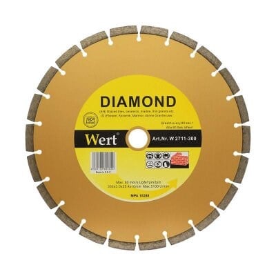 WERT 2711-300 Granit Mermer Elmas Testere (300mm)
