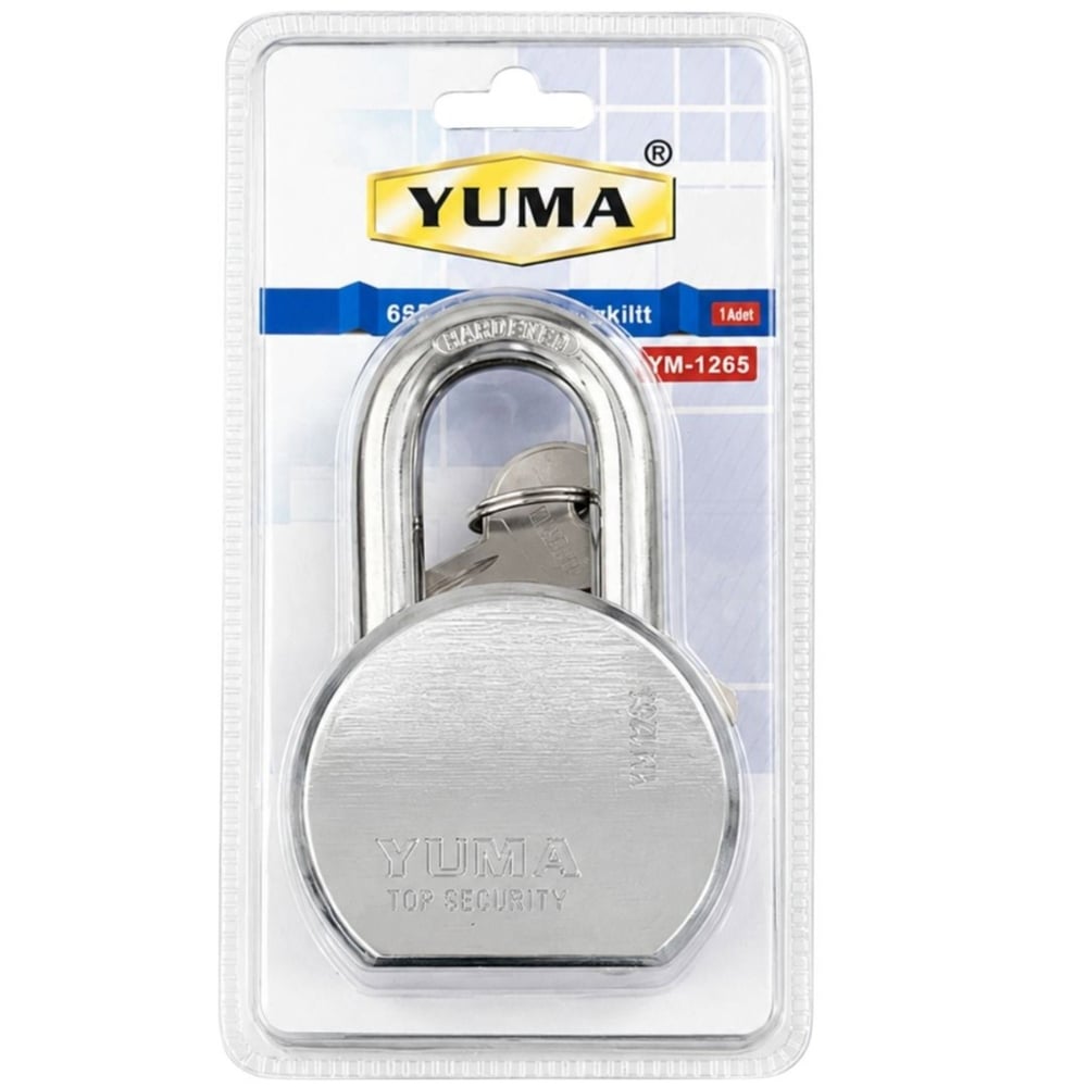YUMA ÇELİK ASMA KİLİT KISA 65 MM 1265