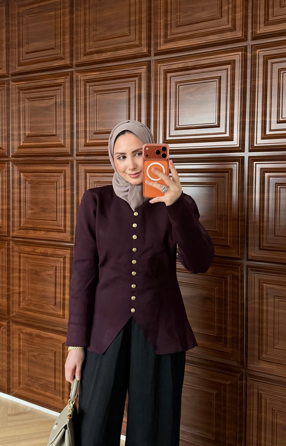 GOLD DÜĞMELİ MERSERİZE TRİKO HIRKA MÜRDÜM