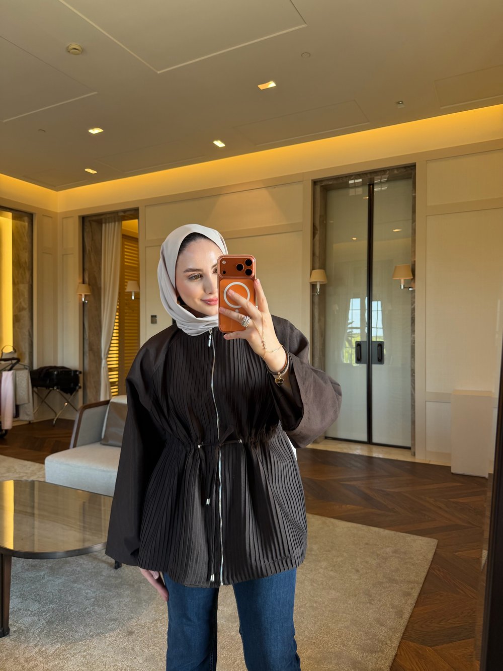 HEQA PİLİ DETAYLI TRENÇ CEKET ACI KAHVE