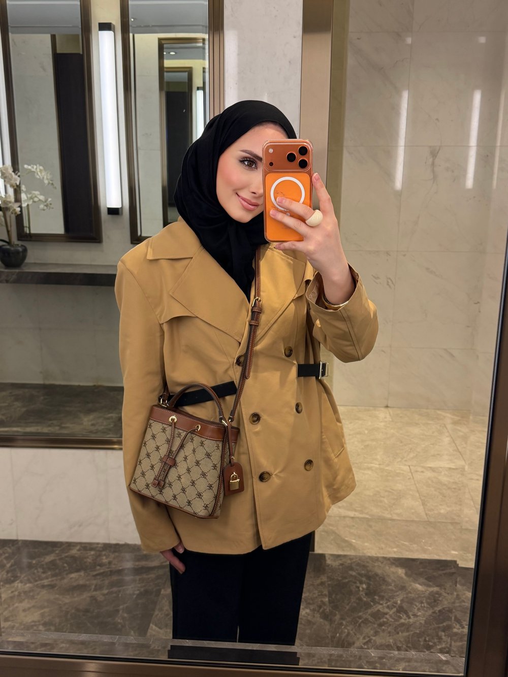 IPKYL MODEL KRUVAZE KEMERLİ TRENÇ CAMEL