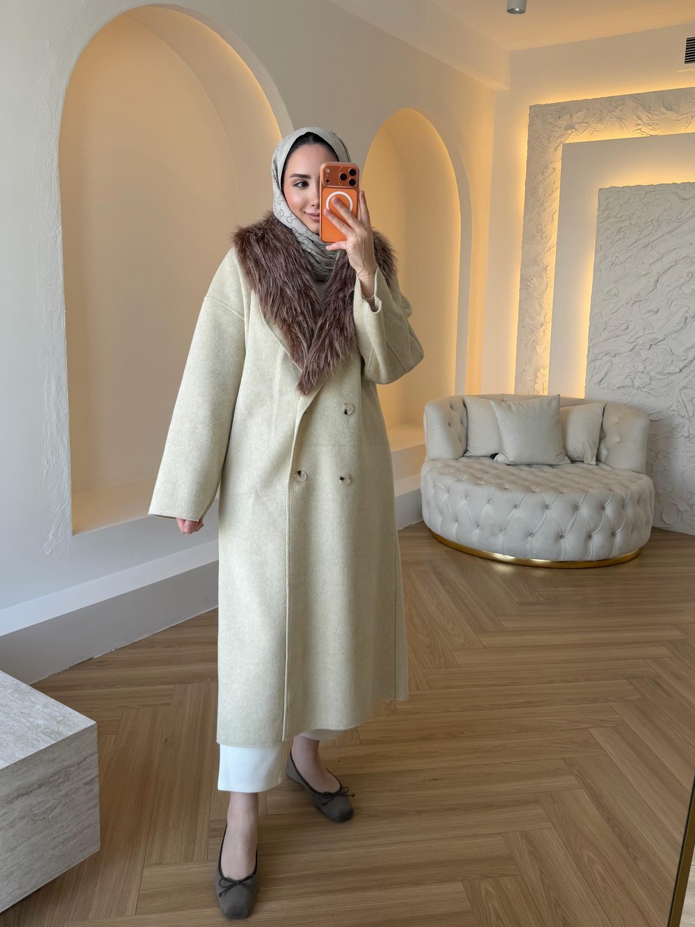 LUX KABAN EKRU RENK