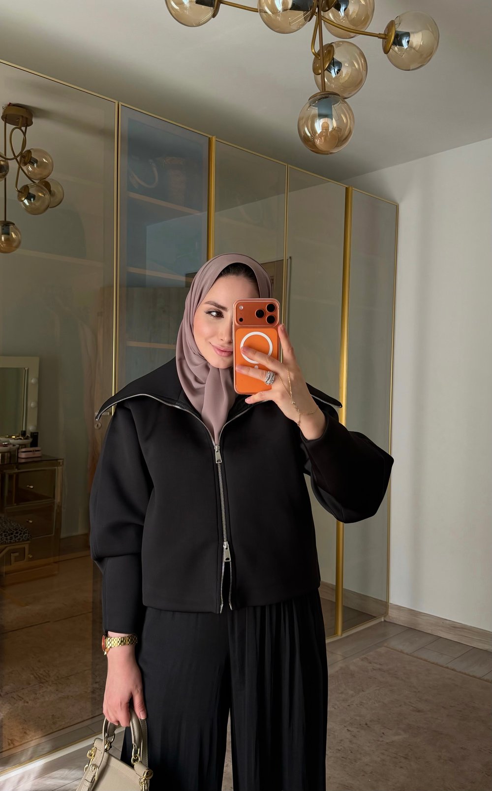 MİNİ PUF SCUBA CEKET SİYAH