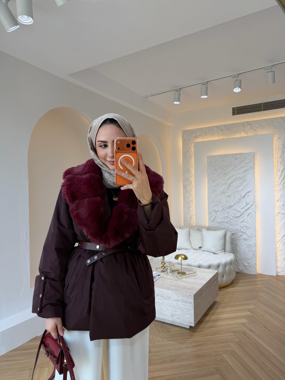 PREMIUM DORA ŞİŞME MONT BORDO  