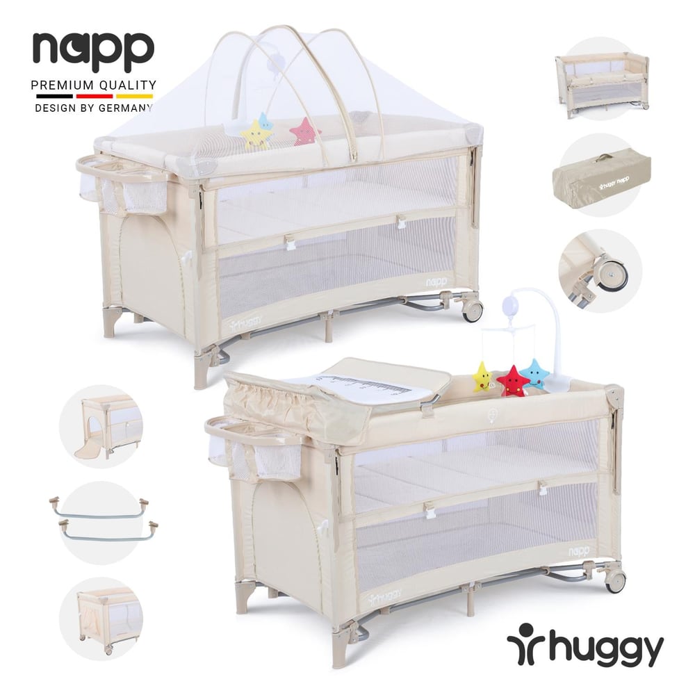  Huggy Napp 6 In 1 Anne Yani Park Yatak Oyun Parkı 70X120 XL