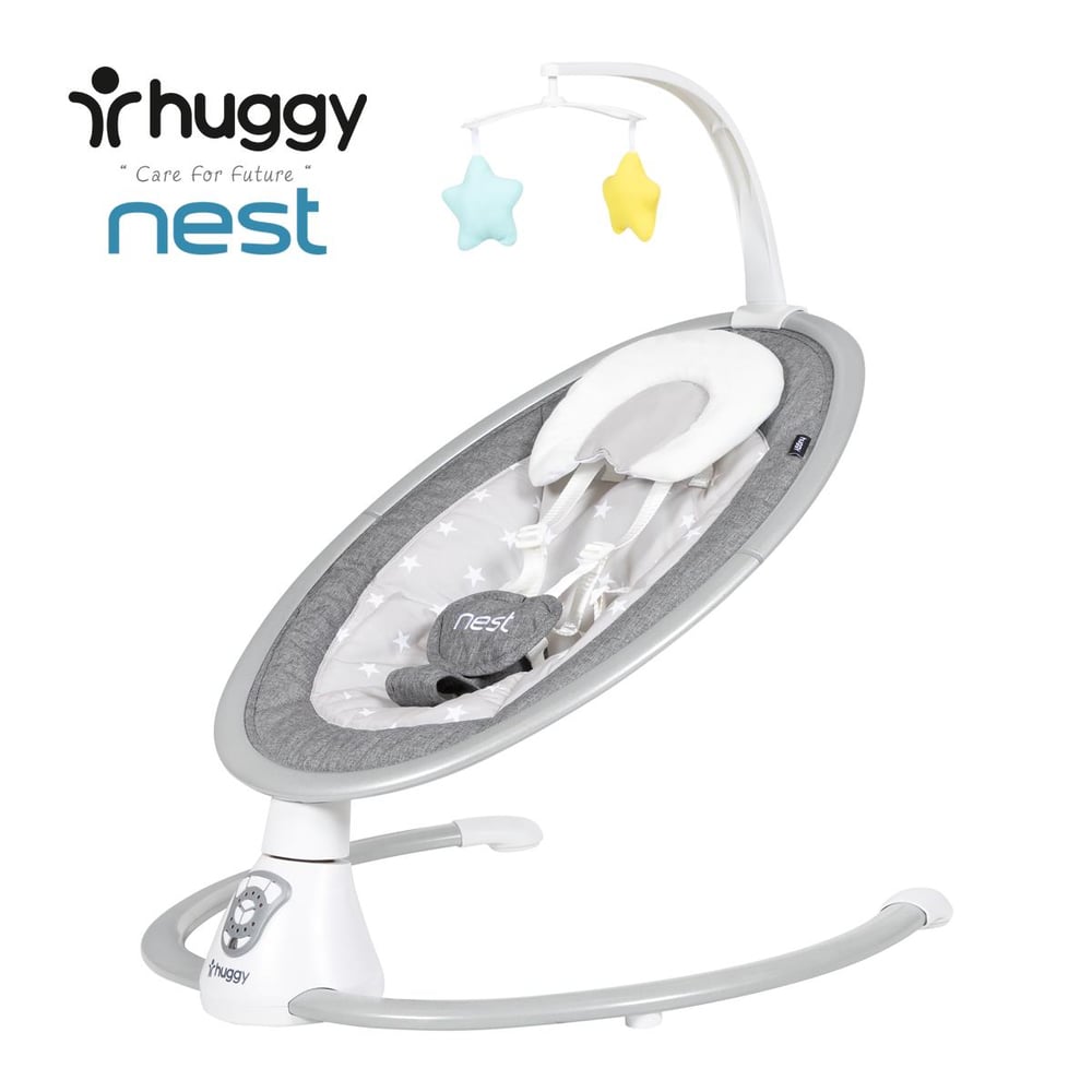 Huggy Nest Otomatik Sallanabilir Kumandalı Müzikli Elektrikli Anakucağı