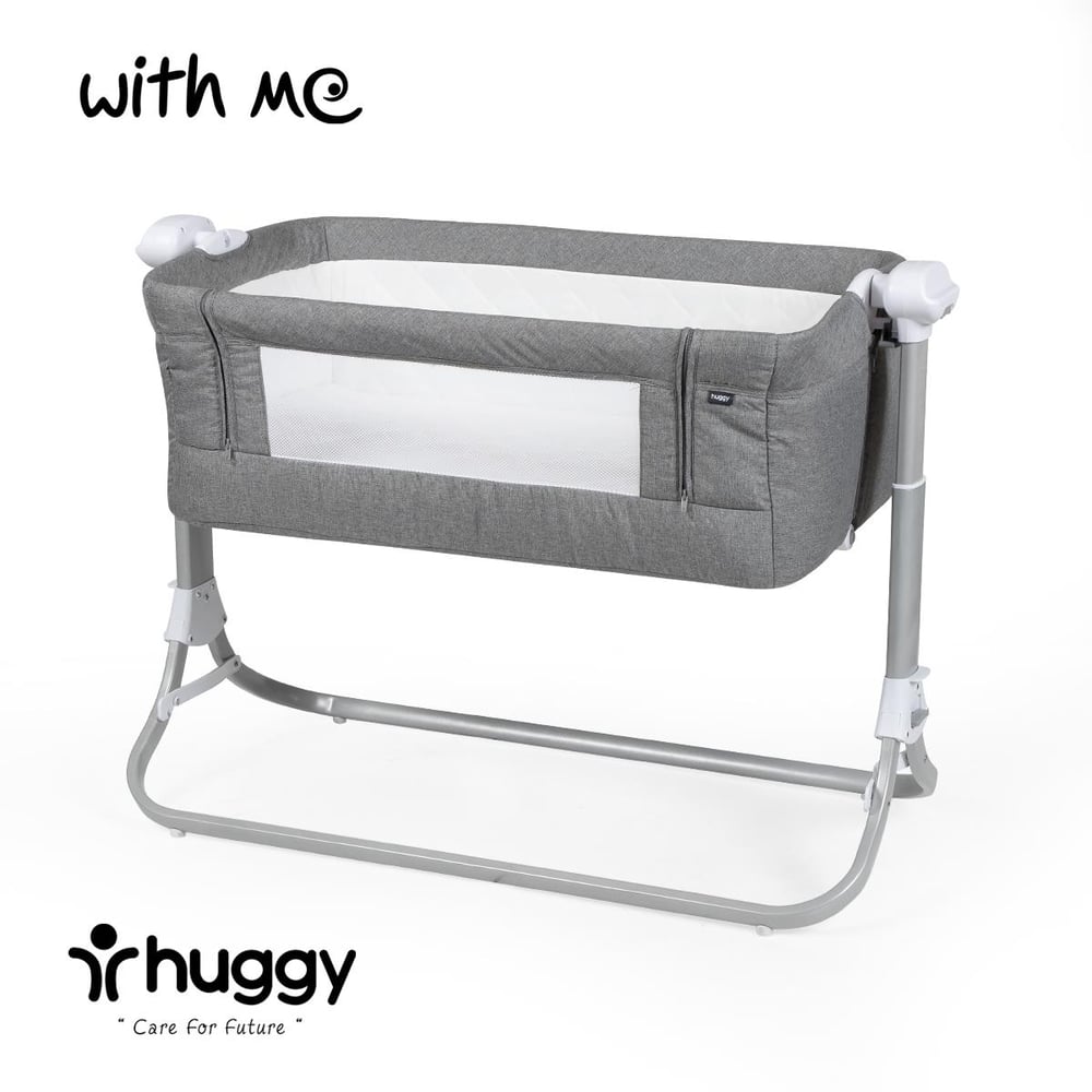 Huggy With Me Sallanabilir Katlanabilir Alüminyum Anne Yanı Beşik