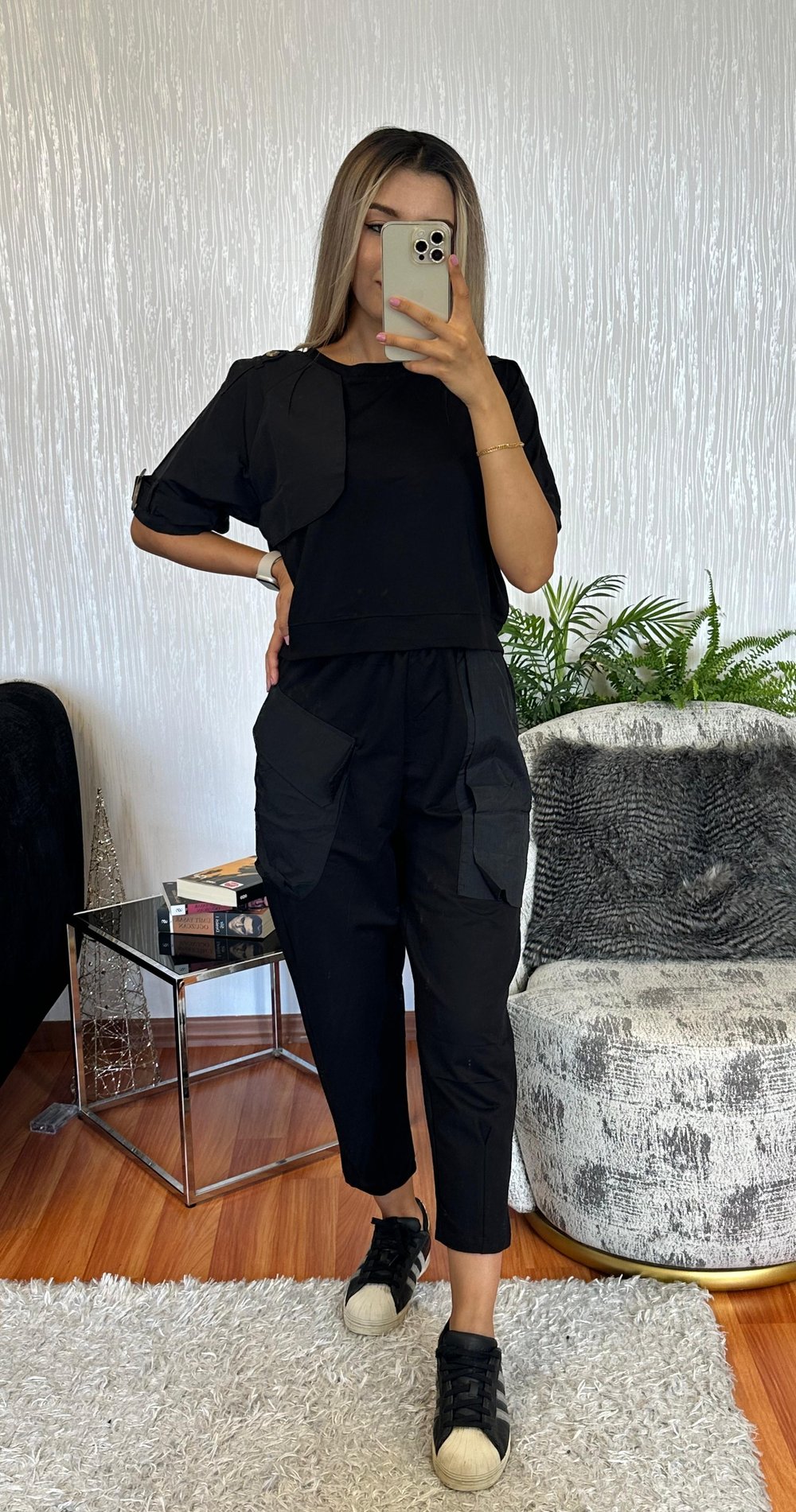 Cep Detaylı Tasarım Jogger Pantolon