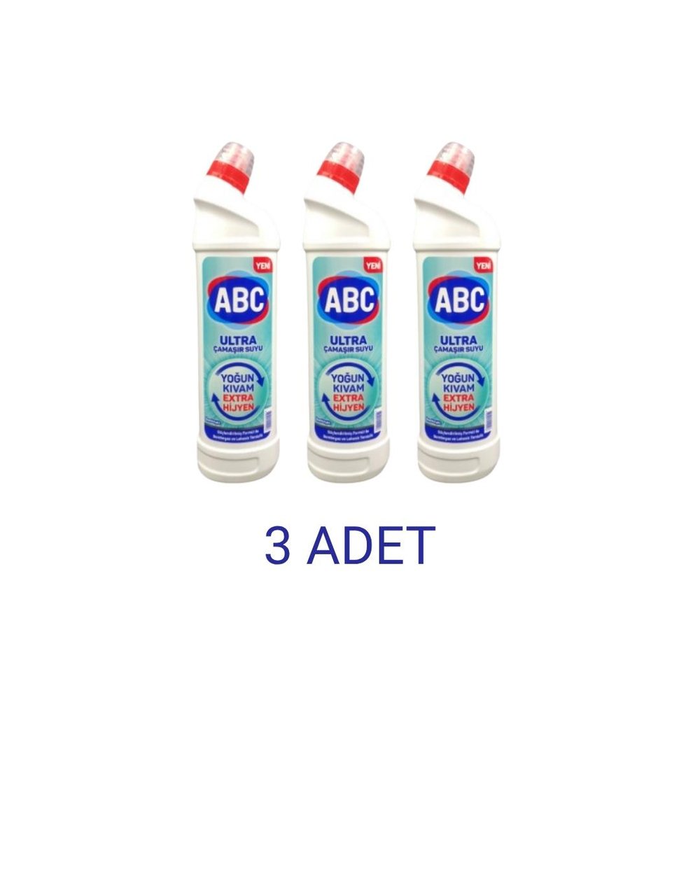 ABC Bembeyaz Ultra Çamaşır Suyu 750 Ml x 3 Adet